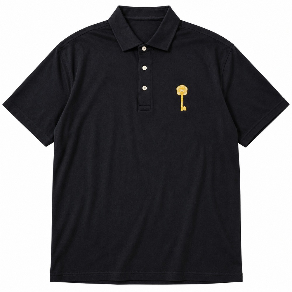 Holderness & Bourne Men's Signature Fit Short Sleeve Polo Shirt,‎ Black, Large